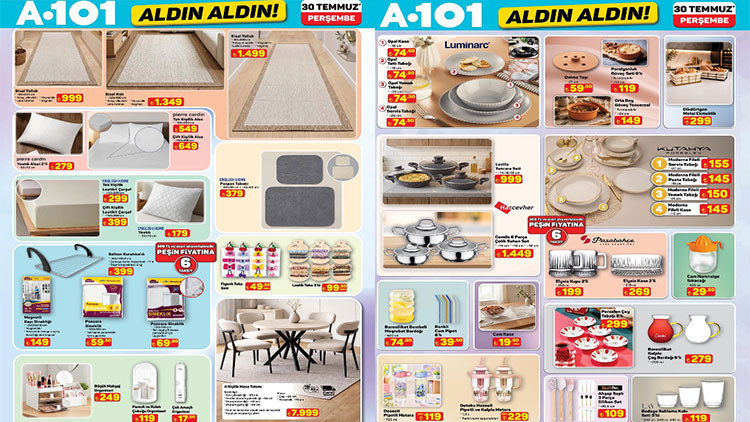 A101 bu hafta indirim katalogu 30 temmuz 2026 a101 aldin aldin aktuel afisi NidT74ln