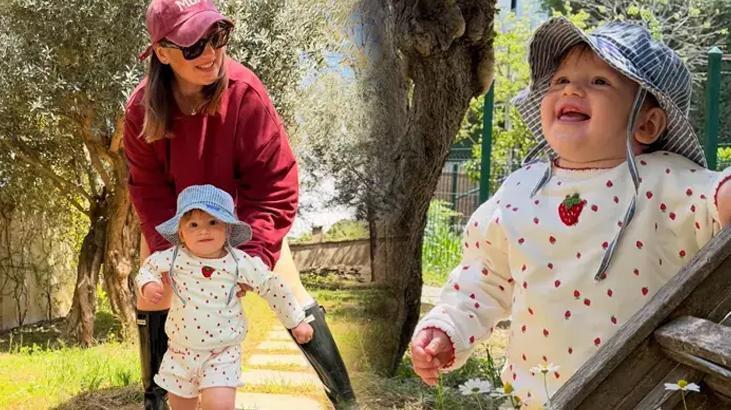 Görenler annesinin kopyası dedi! İşte Gizem Karaca’nın kızı Yaz’ın son hali
